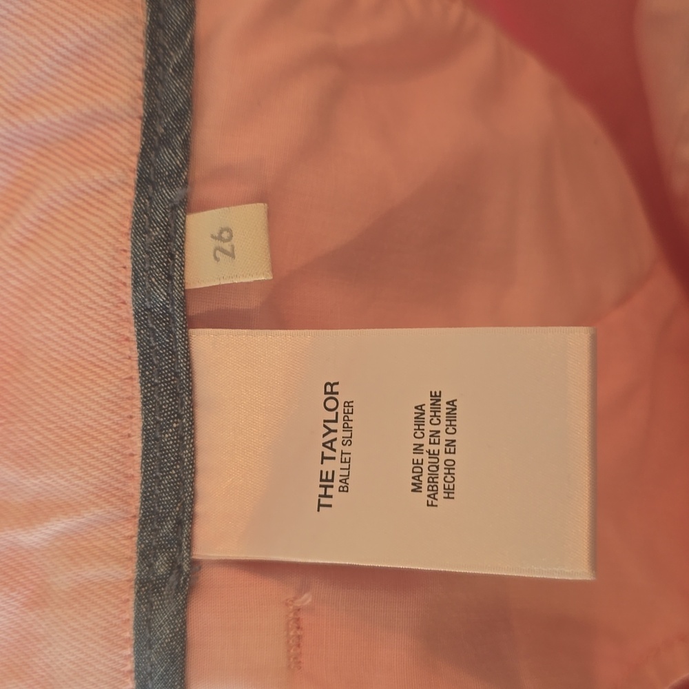 Favorite Daughter The Taylor Trouser Low Rise Pants, Ballet Pink, Sz. 26, GUC - Picture 3 of 7